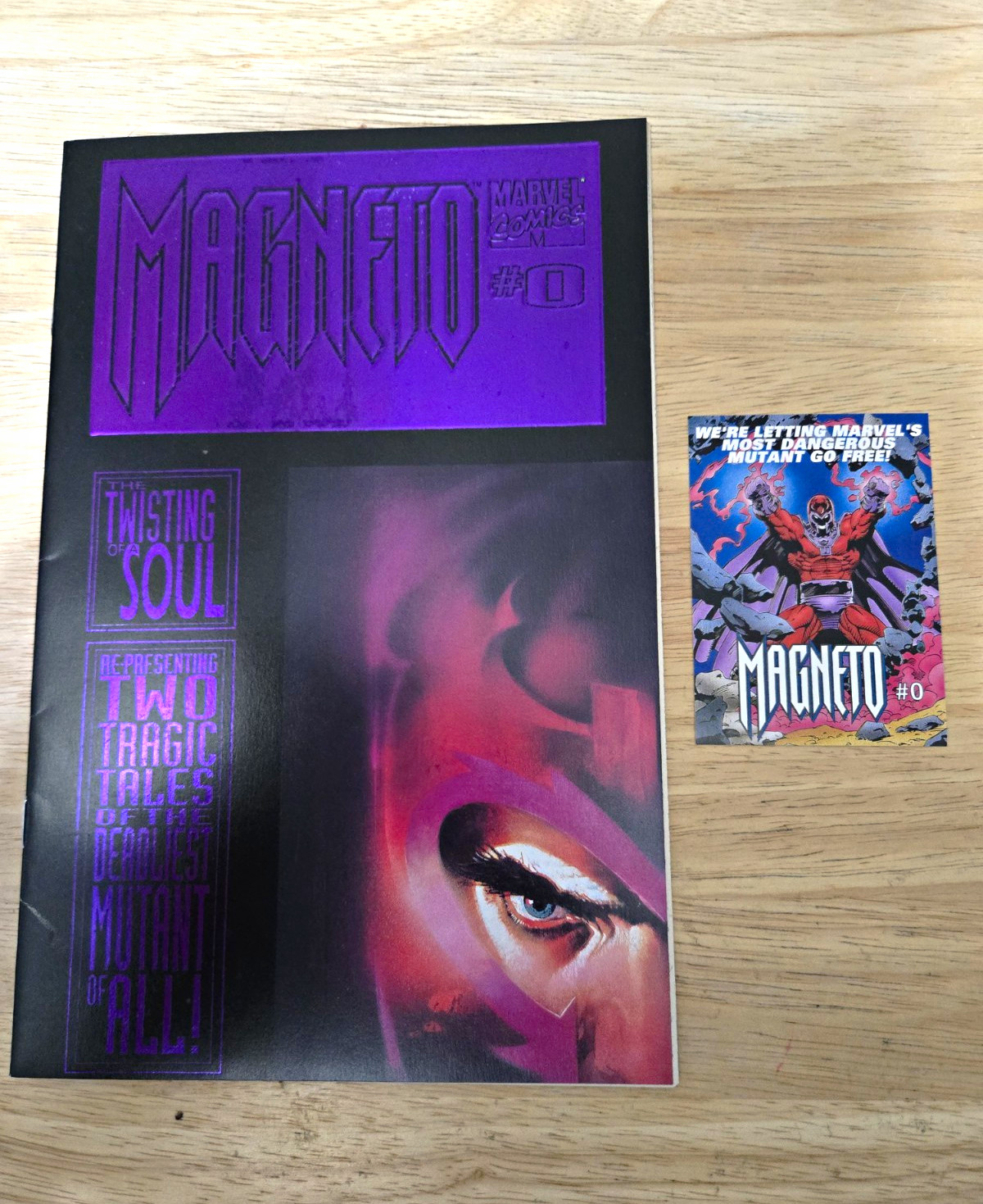 Marvel Comics Magneto #0 The Twisting of a Soul 1993 Foil Embossed Cover