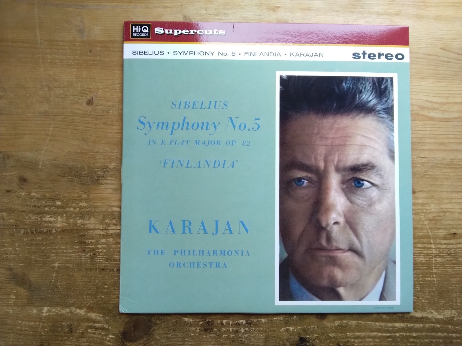 Sibelius Finlandia Karajan EX Vinyl Record Album HIQLP010 2011 Reissue (AY)