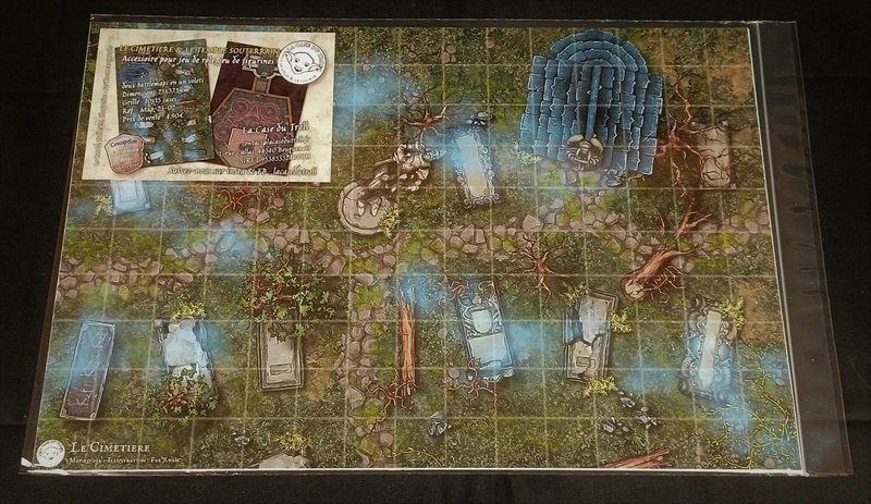 Le temple souterrain et le cimetiere, battlemaps pour jeux de rôles