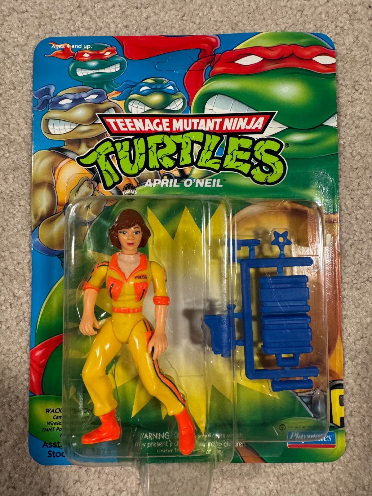 TMNT April O'Neil 1993 Unpunched MOC MOSC 5378 Ninja Turtles