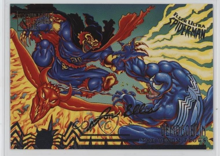 1995 Fleer Ultra Marvel Spider-Man Gold Foil Signature Series Demogoblin 05k6