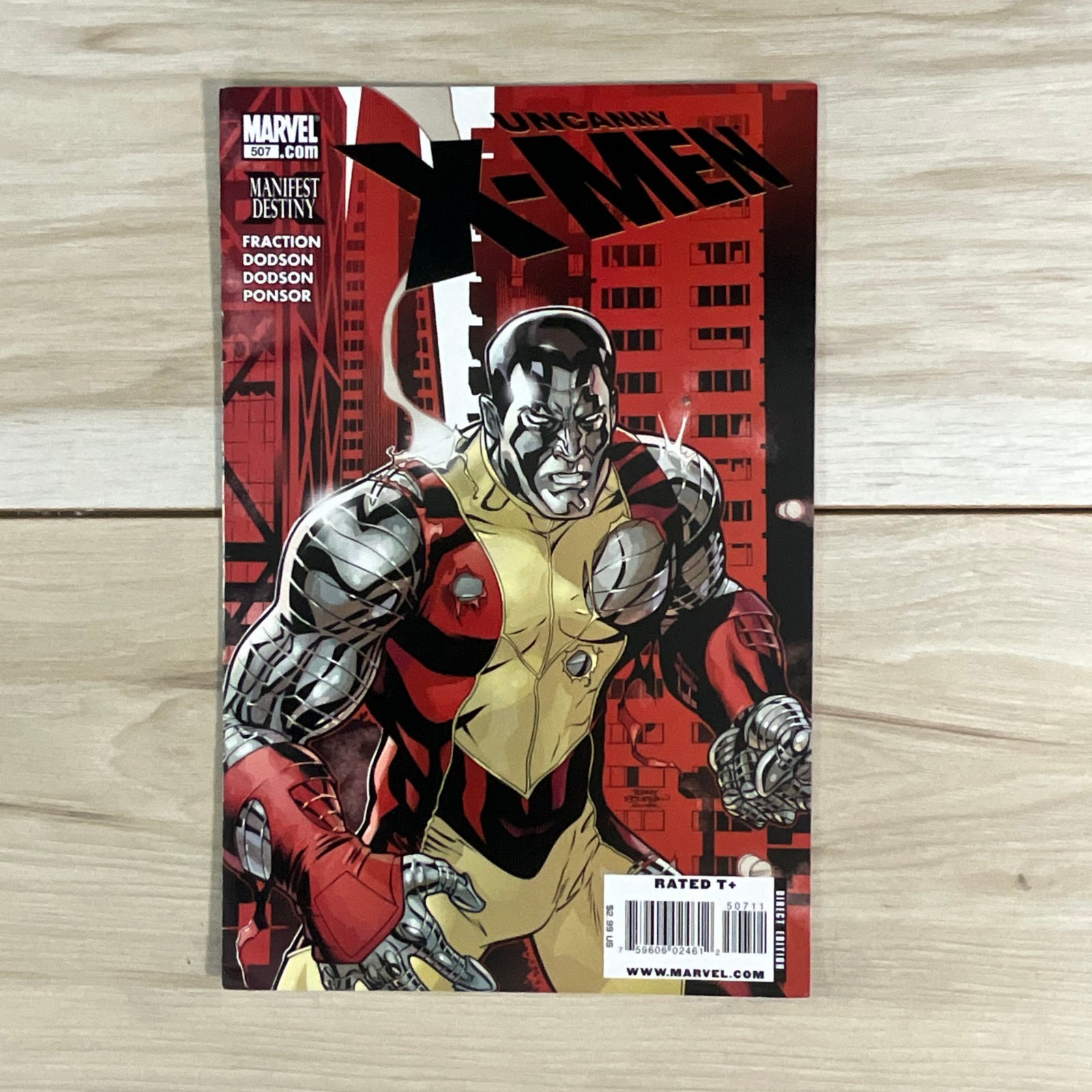 Copertina Uncanny X-Men #507 2009 Marvel Manifest Destiny Colossus Dodson