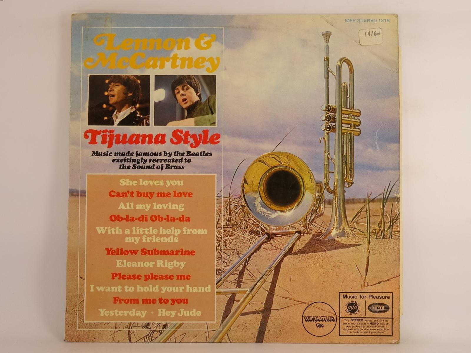 THE TORERO BAND LENNON & MCCARTNEY TIJUANA STYLE (389) 12 Track LP plus Picture 