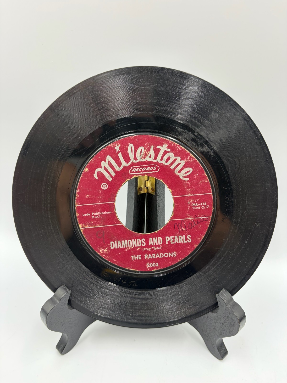 The Paradons Diamonds And Pearls / I Want Love 45 Milestone 2003 Doo Wop