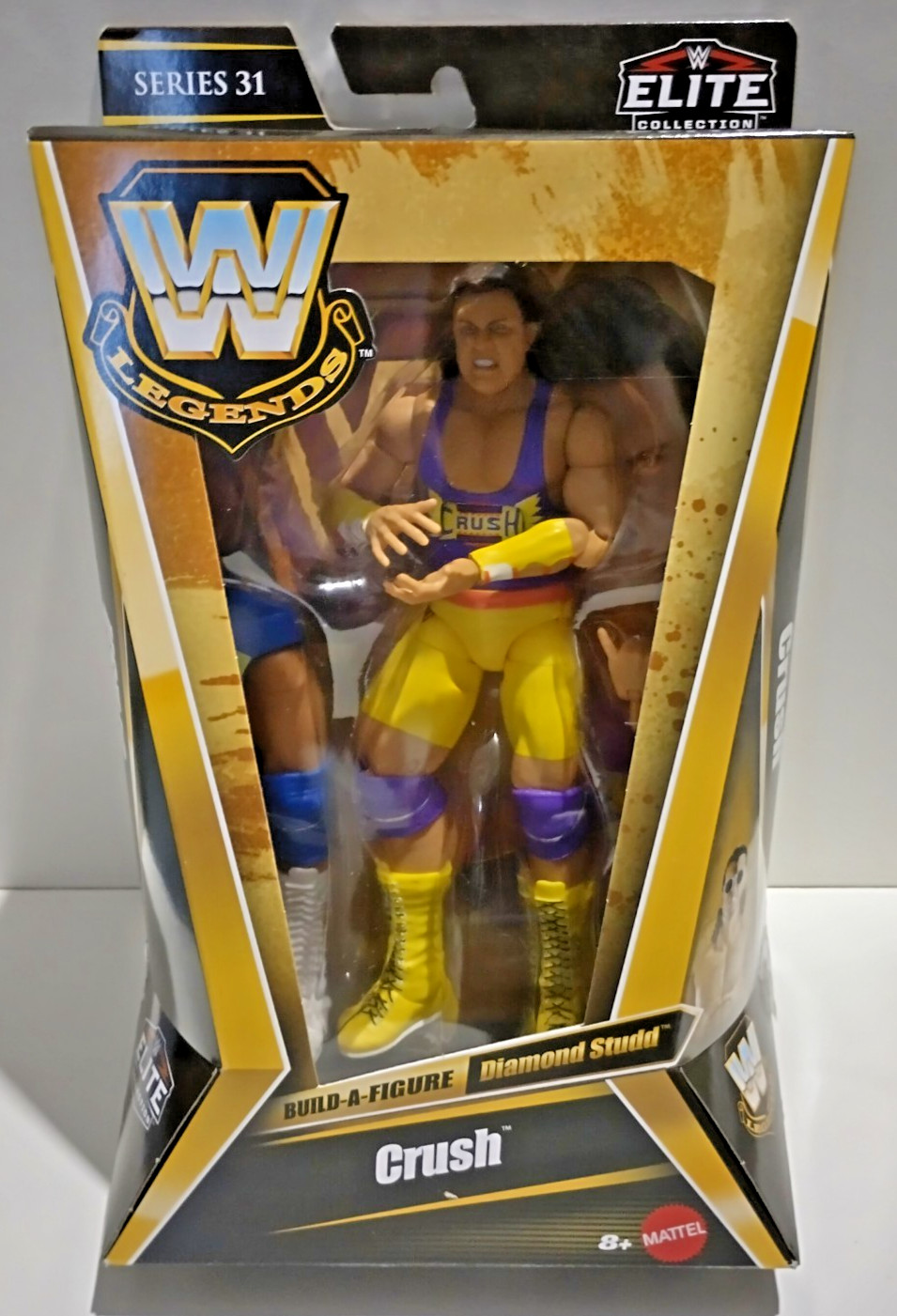 WWE Mattel Elite Collection Legends Series 31 Crush - Scatola usurata - Rara