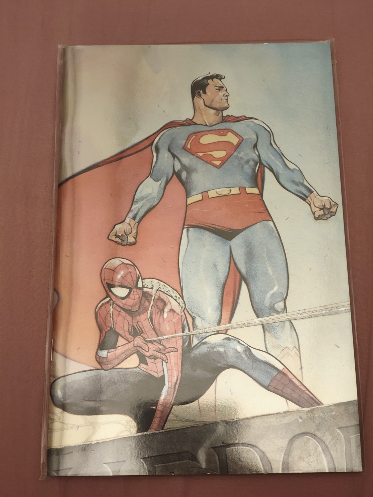SUPERMAN/SPIDER-MAN INCENTIVE FOIL VARIANT - PANINI COMICS