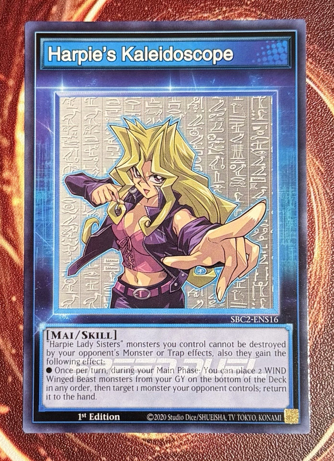 Yugioh Harpie's Kaleidoscope SBC2-ENS16 Common 1st Ed NM Skill Card