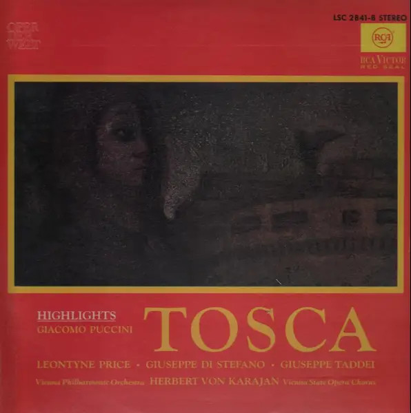 Puccini Tosca (Highlights) RED SEAL RCA Victor Vinile LP 33 U/min