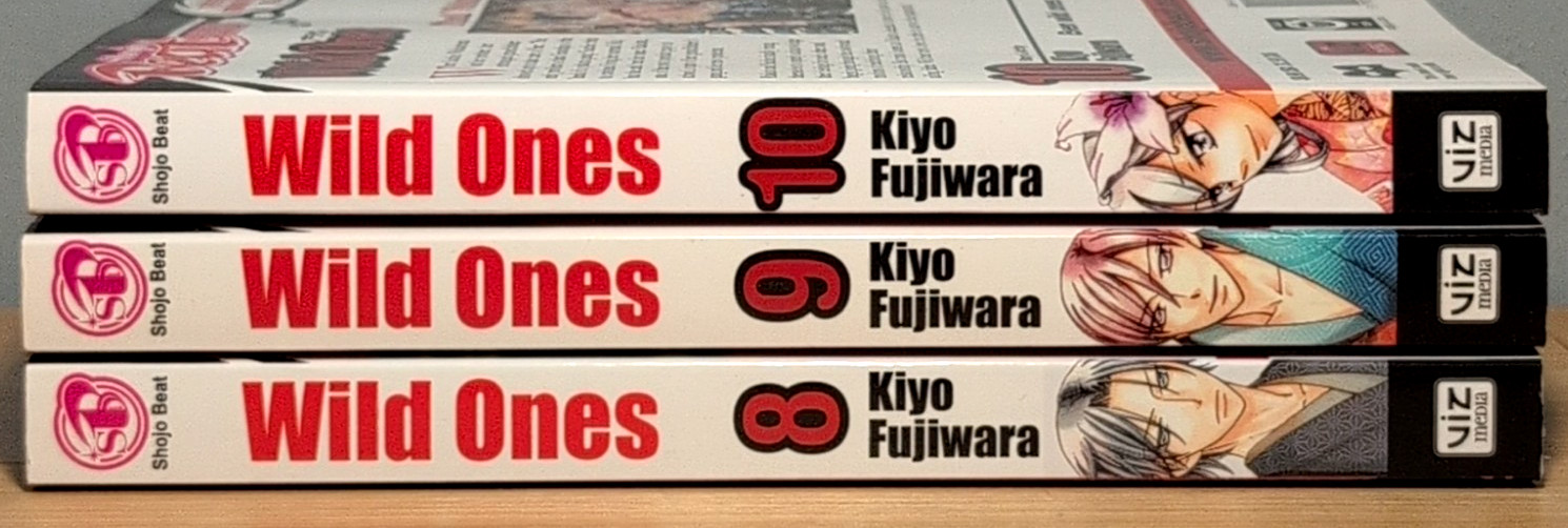 Lotto manga Wild Ones Vol 8, 9, 10, Kiyo Fujiwara, prime stampe, Shojo Beat Viz