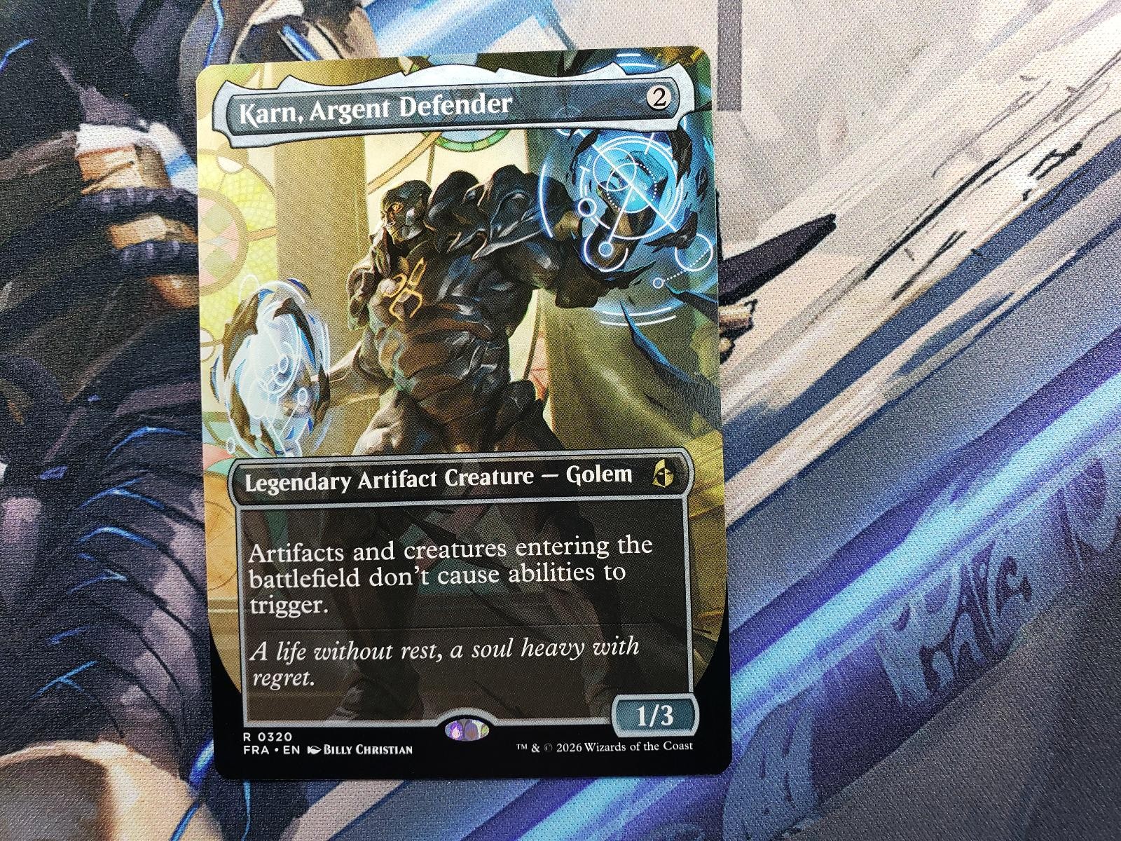 Karn, Argent Defender (senza confini) 320 Reality Fracture Magic: The Gathering quasi nuovo