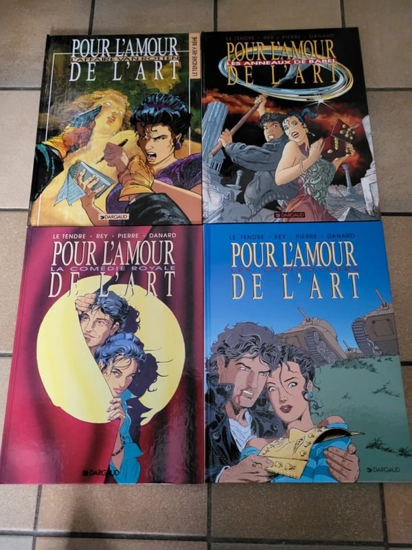 Pour l'amour de l'art : Collection complète de 1 à 4 .Toutes en premières éditions .