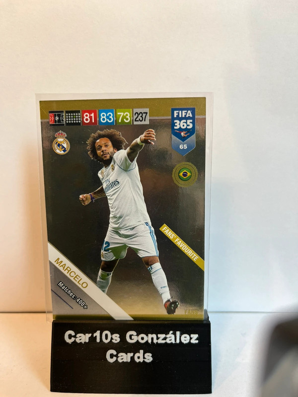 Marcelo real madrid fans favourites fifa 365 2017 2018 panini