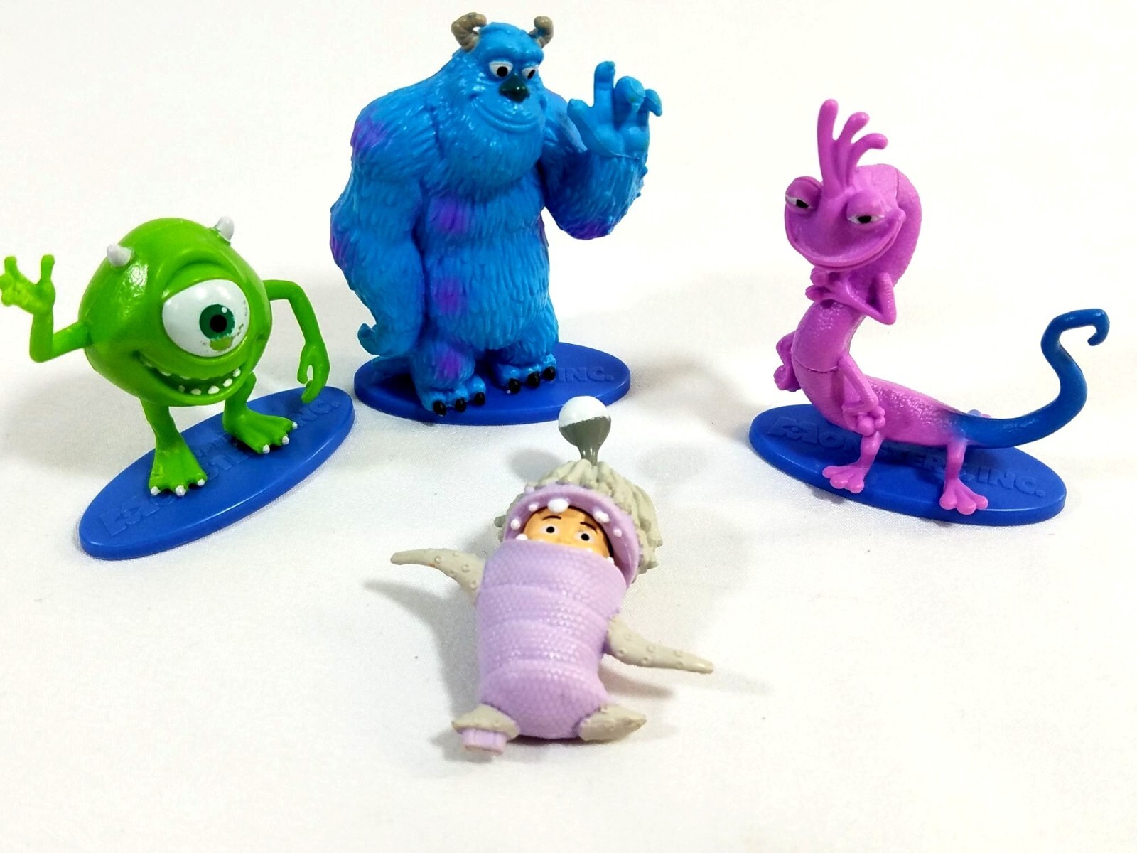 Disney Monsters Inc Pixar Figure Set Sulley Mike Randall 2019 3pc Cake Topper...
