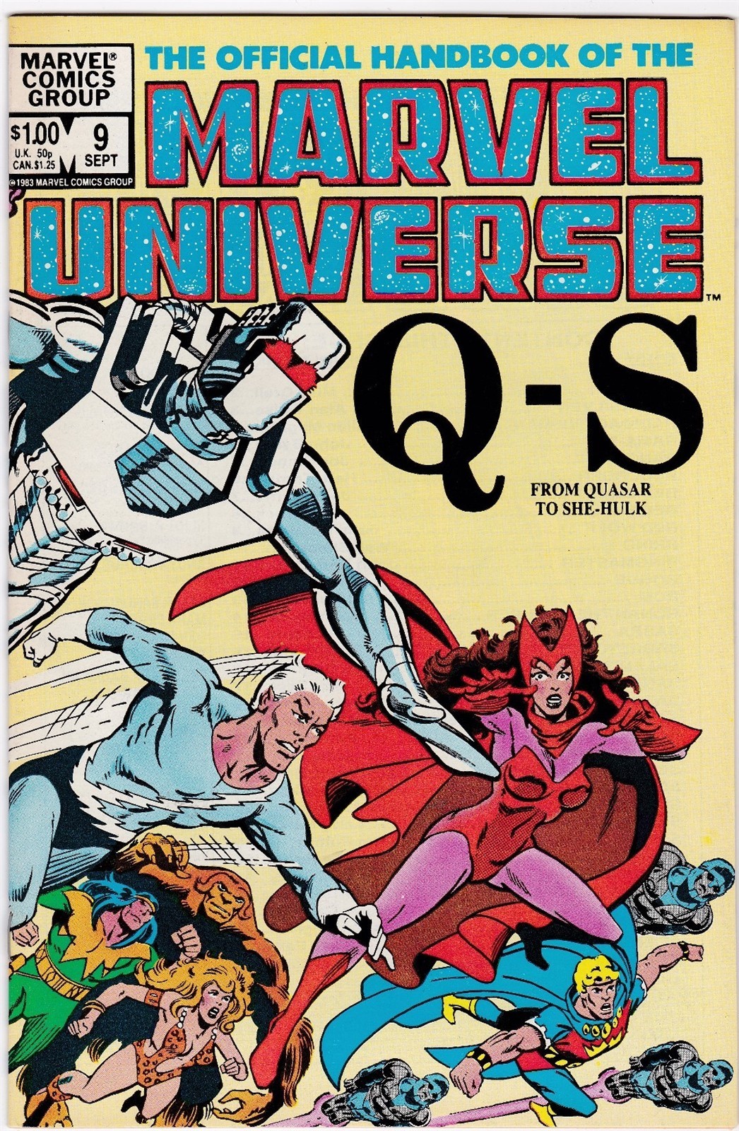 MARVEL UNIVERSE #9 SEPTEMBER 1983! NEAR MINT CONDITION! MARVEL CLASSIC!!