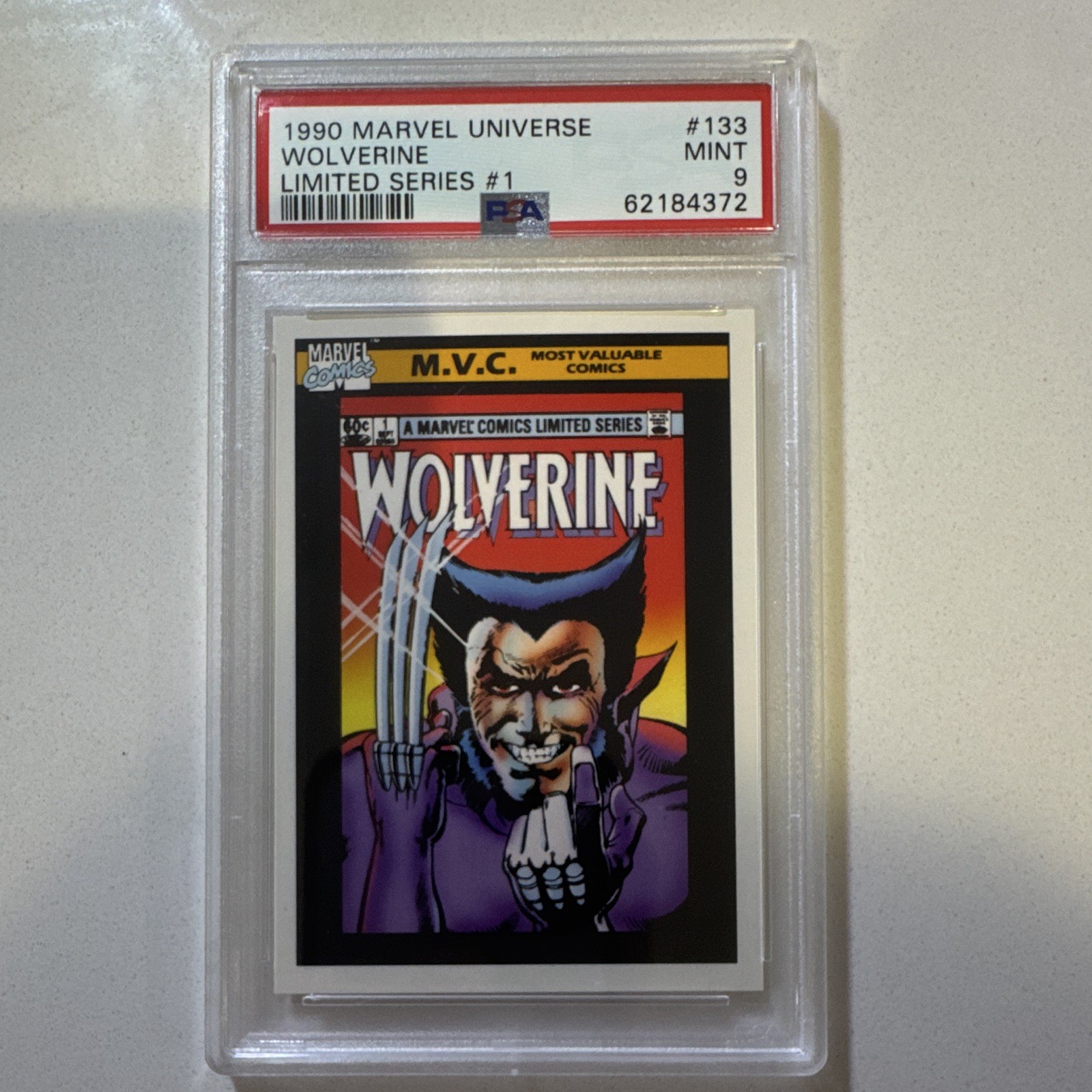 Wolverine - 1990 Impel #133 Limited Series #1 PSA 9 62184372