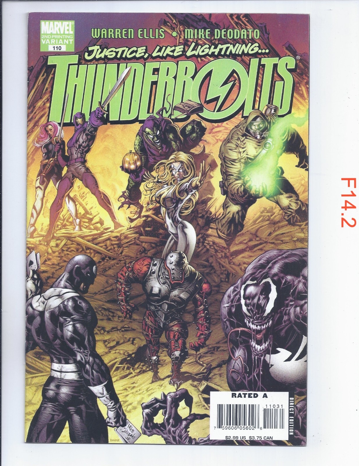 Thunderbolts #110 seconda stampa 1997 Marvel VF f142