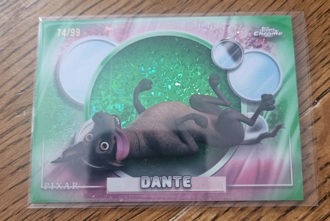 2026 Topps Chrome Disney - Dante #123 - Mini diamante verde - 74/99