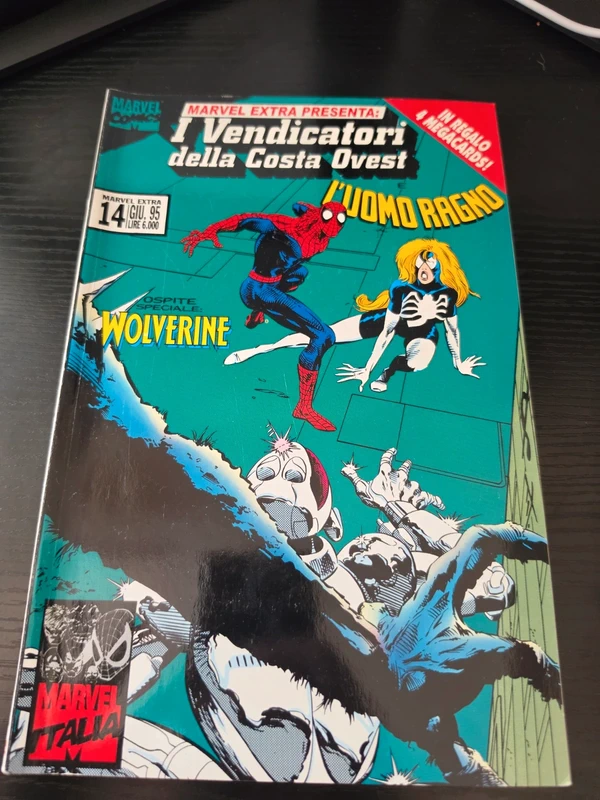 Marvel Extra n.14 1995 – Vendicatori Costa Ovest – Spider-Man – 4 Megacards