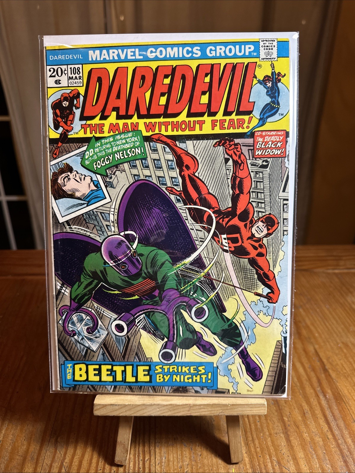 Daredevil #108 (Marvel Comics marzo 1974) VG/FN MVS intatto!