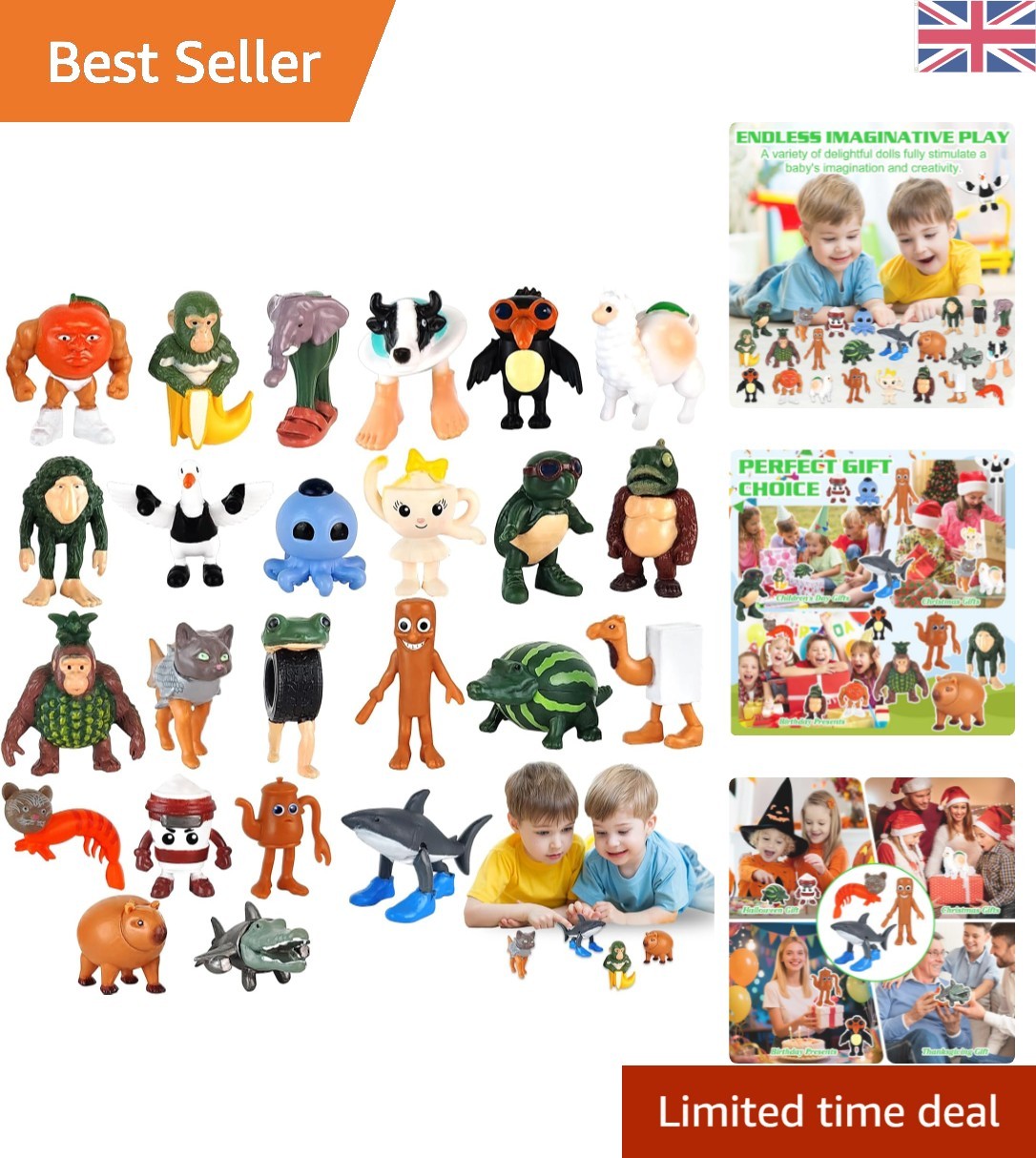 Collectible 24-Pcs Italian Brainrot Action Figures - Creative Desk Decorations