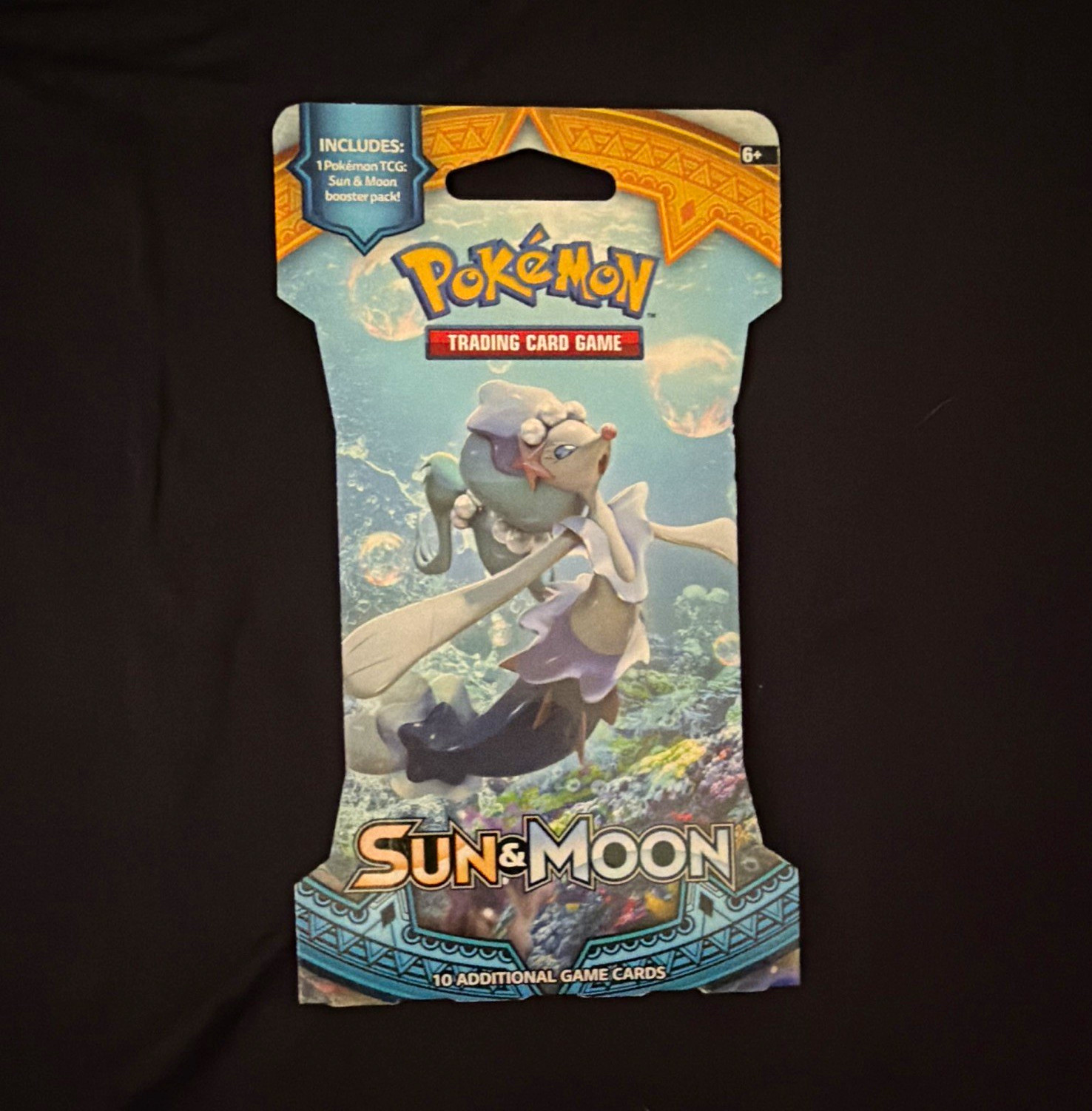 Pokémon TCG Sun & Moon cardboard sleeve Booster Pack 10 Cards Primarina English
