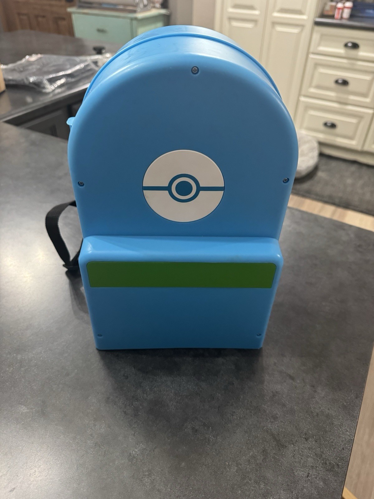 Blue Pokemon Fold Out Playset Backpack Carry Case Nintendo With Figures
