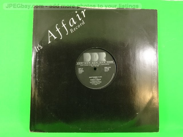 DIRECT DRIVE ANYTHING (460) 3 Track 12" Single plus Company Sleeve DDR