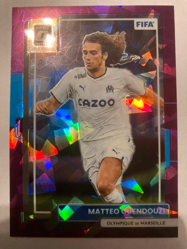 2022-23 Panini Donruss Optic Purple Ice Prizm #92 Matteo Guendouzi /99