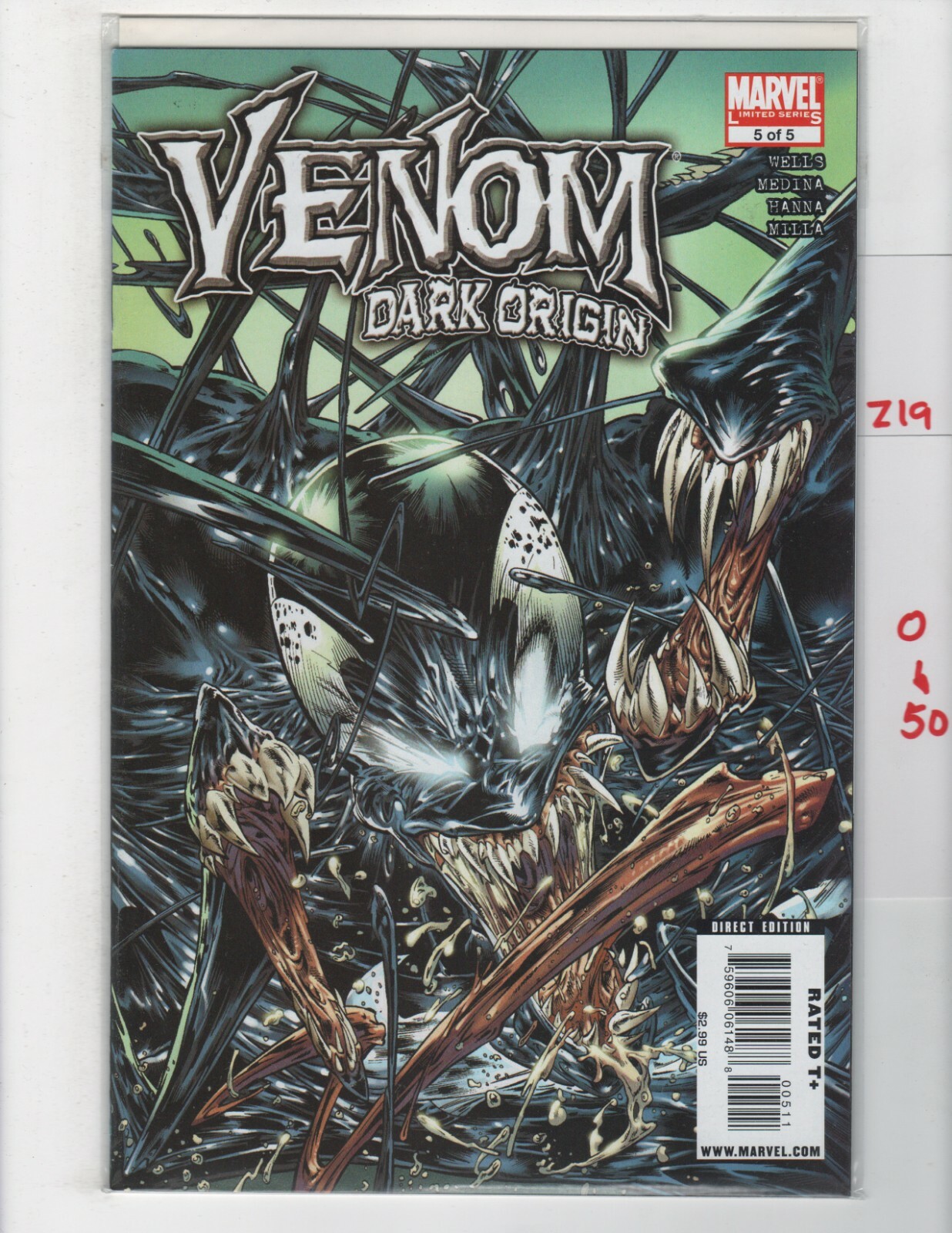 Venom Dark Origin #5 VF/NM 2008 Marvel Spider-Man z19050