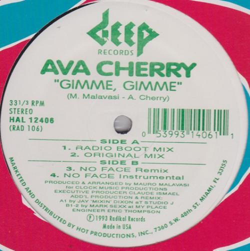 Ava Cherry - Gimme, Gimme (12", Single) (Very Good Plus (VG+)) - 3288206228