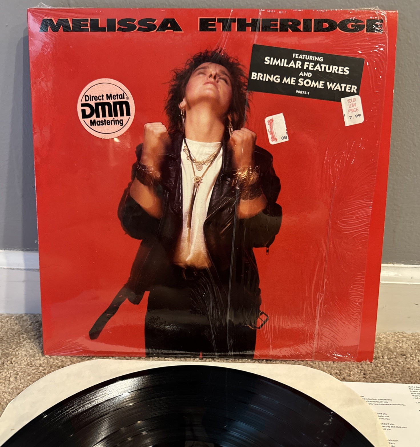 Melissa Etheridge Self-Titled LP Vinyl Record Shrink Hype Sticker 1988 90875-1