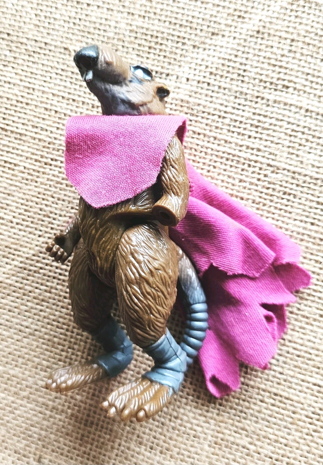 1988 Master Splinter W/ Cape Playmates Teenage Mutant Ninja Turtles 4.75" Read