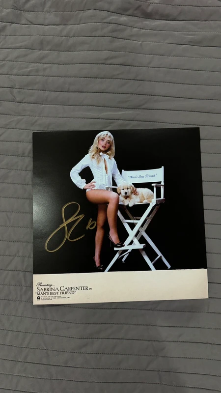 Sabrina Carpenter Man's Best Friend Signed Insert
