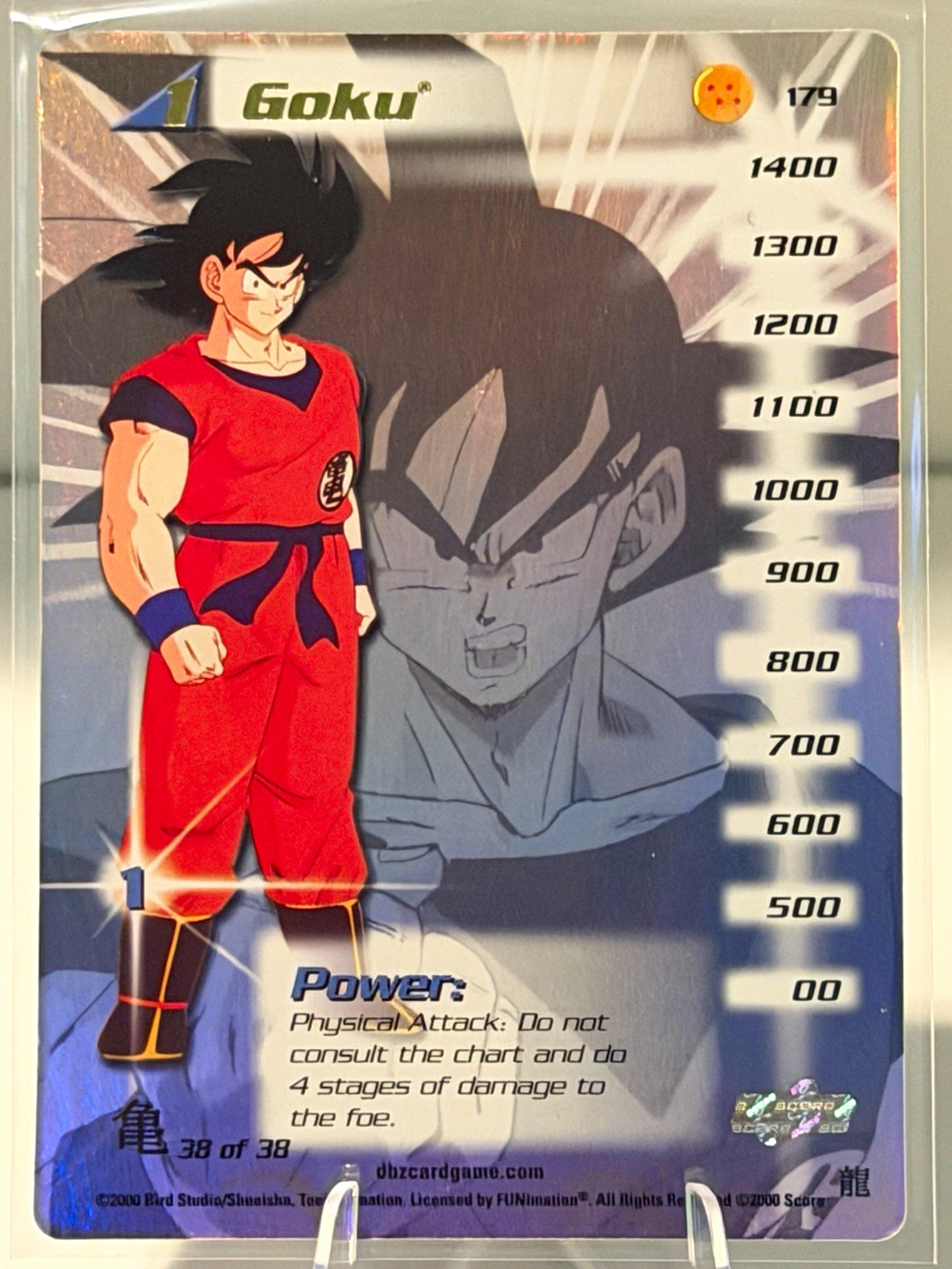 Score 2000 Dragon Ball Z CCG Base Set Goku #179 limited edition