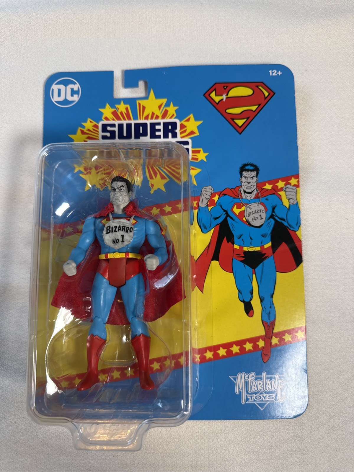 Modellino McFarlane DC Direct Super Powers BIZARRO Superman 4,5 pollici nuovo con scatola!
