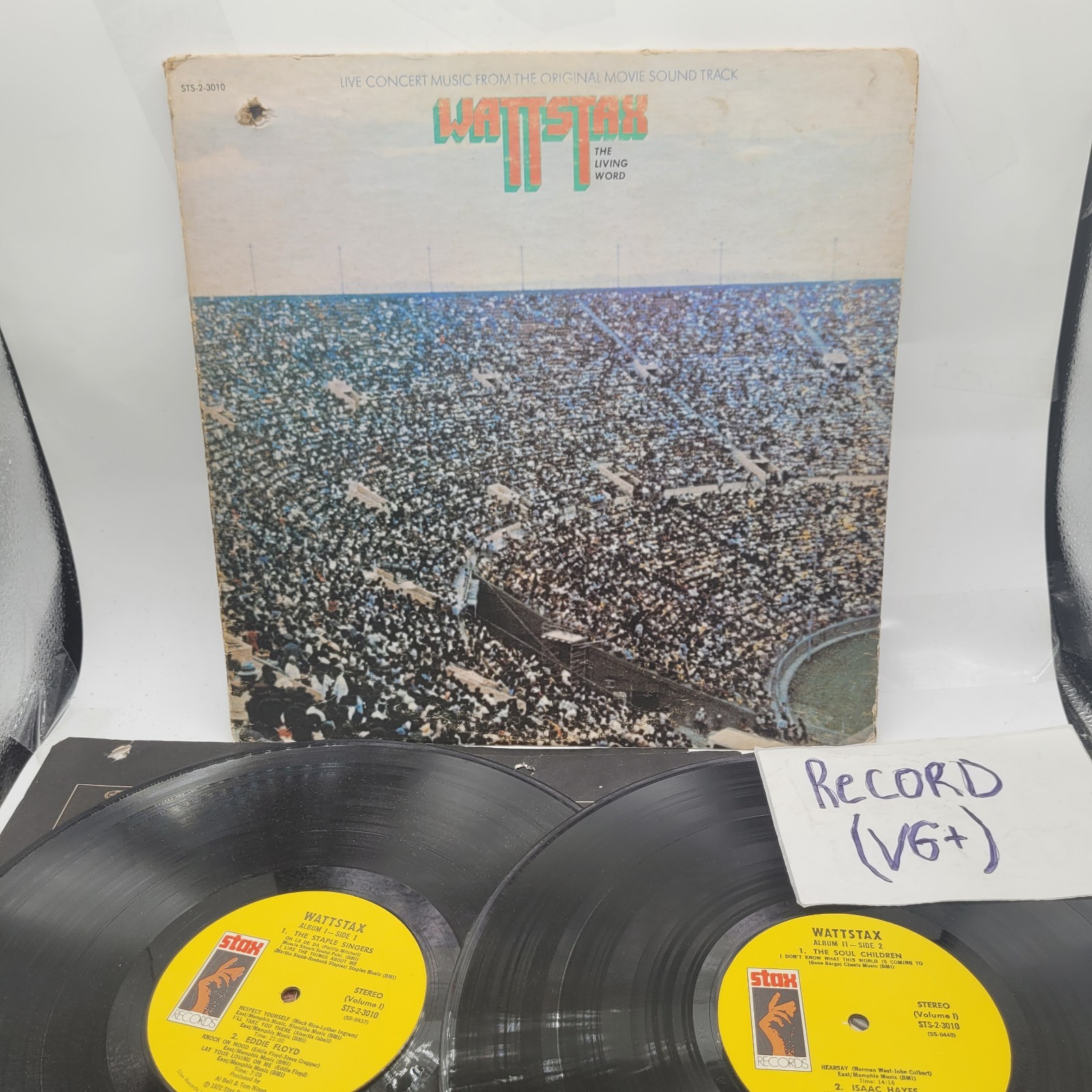 WattStax The Living Word Vinyl Lp 1972 1st Stax Dbl. 2x Album VG+
