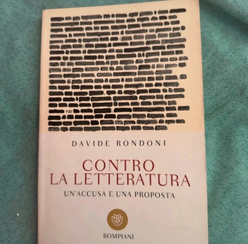 Contro la letteratura, rondoni