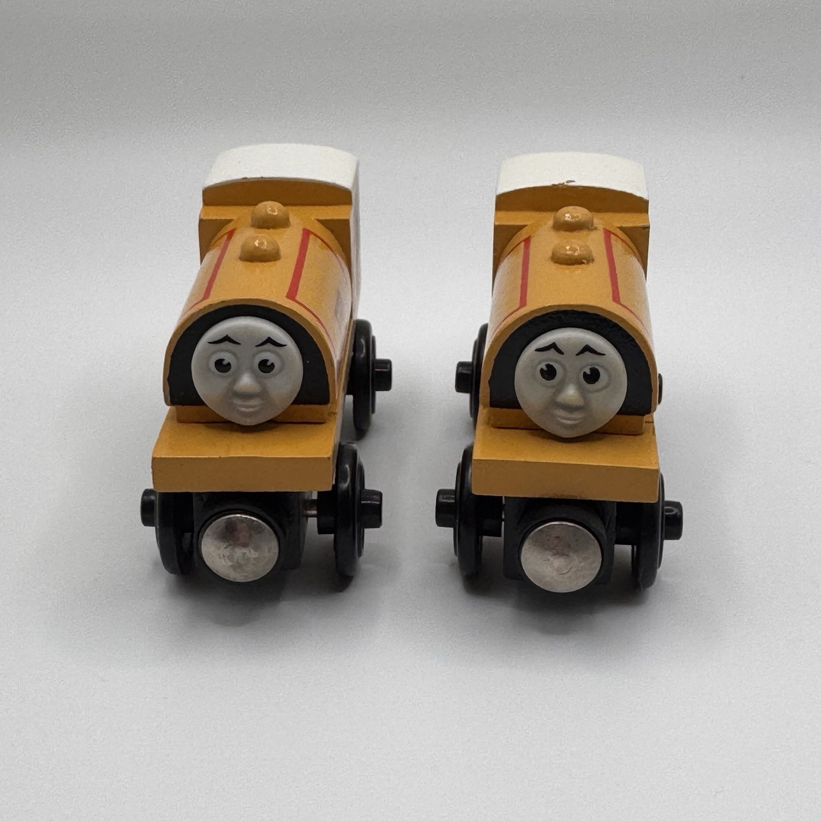 1998 Vintage Thomas Wooden Railway Bill & Ben Twin Engines Train Set
