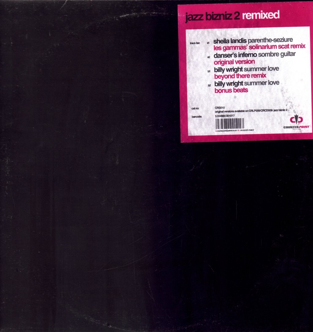 Various Artists Jazz Bizniz 2 Remixed 12" vinyl UK Counterpoint 2000 EP in