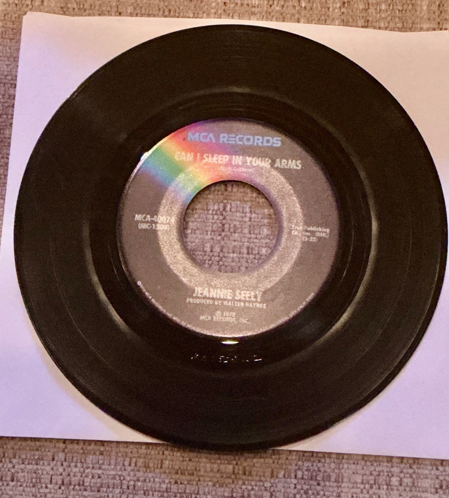 Jeannie Seely, Can I Sleep In Your Arms/He'll Love The One He's With 45 VG+ 1973