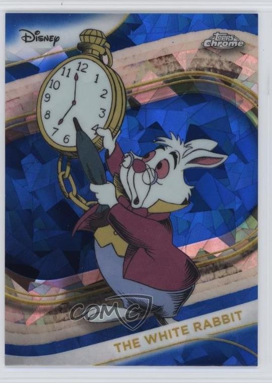 2025 Topps Chrome Disney Sapphire The White Rabbit #180 6m1