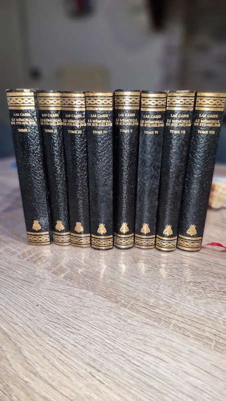 Lot 6 livres "le mémorial de Sainte Hélène"