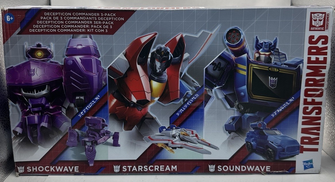 Transformers Decepticon Commander 3-Pack of 5-Inch Robot Action Figures for Boys