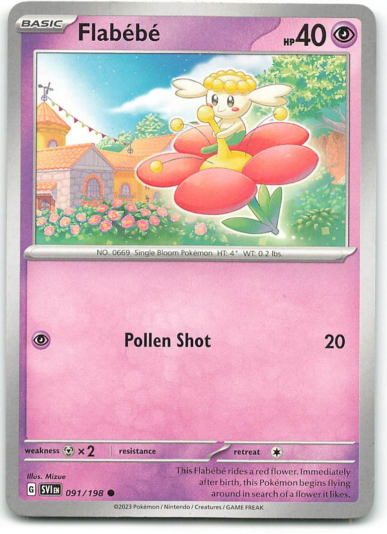 Flabebe 091/198 Common Scarlet & Violet Pokemon