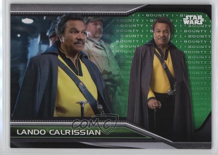 2021 Topps Star Wars Bounty Hunters Level 1 Green 38/150 Lando Calrissian 1l8x