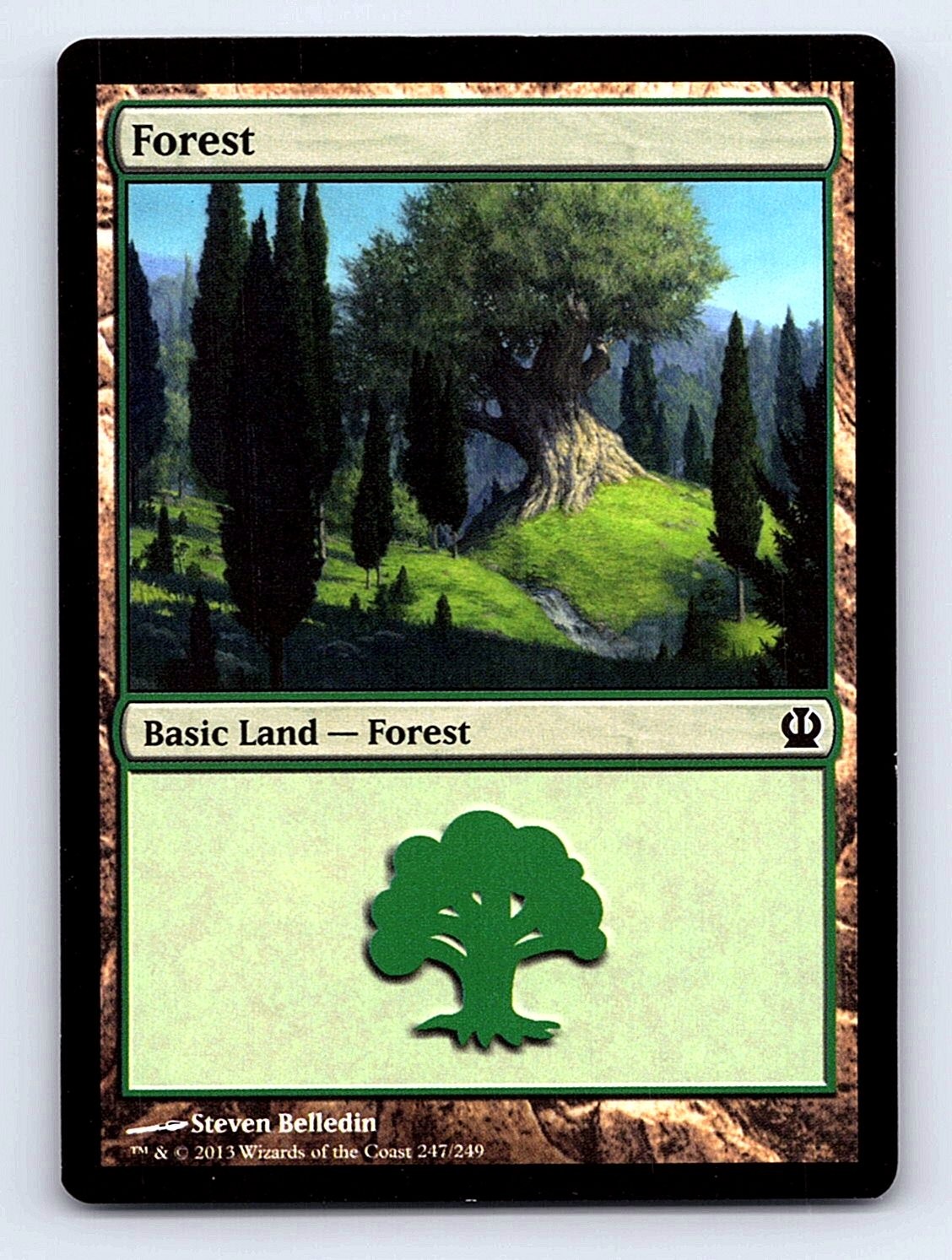 Foresta (247) 247 Land Theros Magic: The Gathering quasi nuovo