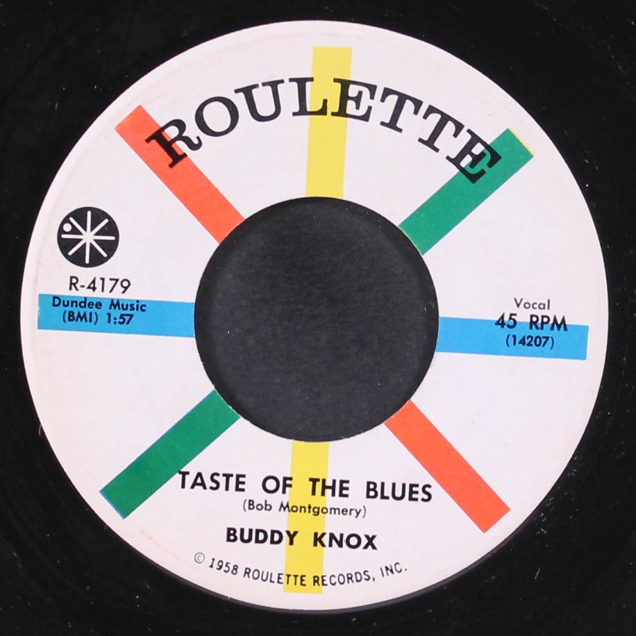 BUDDY KNOX: taste of the blues ROULETTE 7" Single 45 RPM
