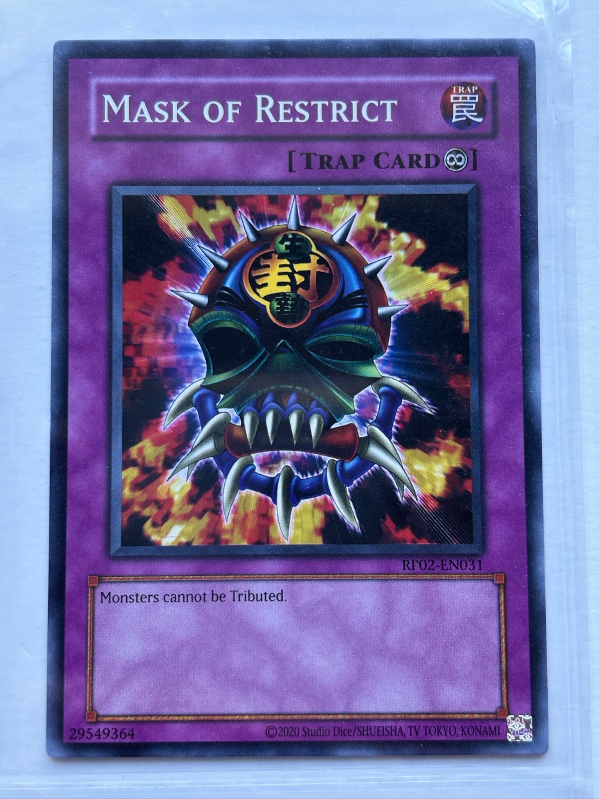 Yu-Gi-Oh Maschera delle Restrizioni RP02-EN031 Comune Illimitato NM