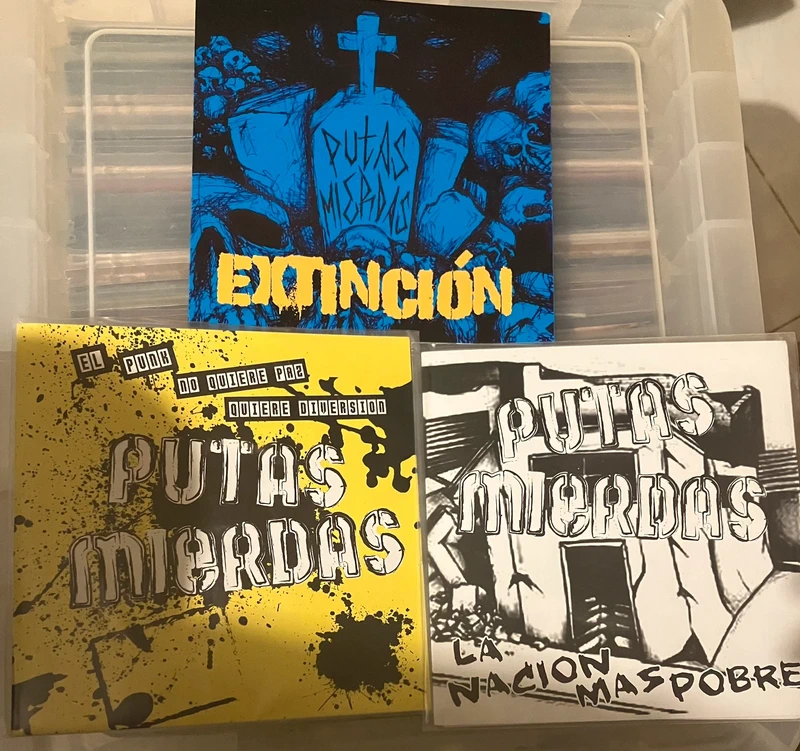 Lote de 7”s de Putas Mierdas