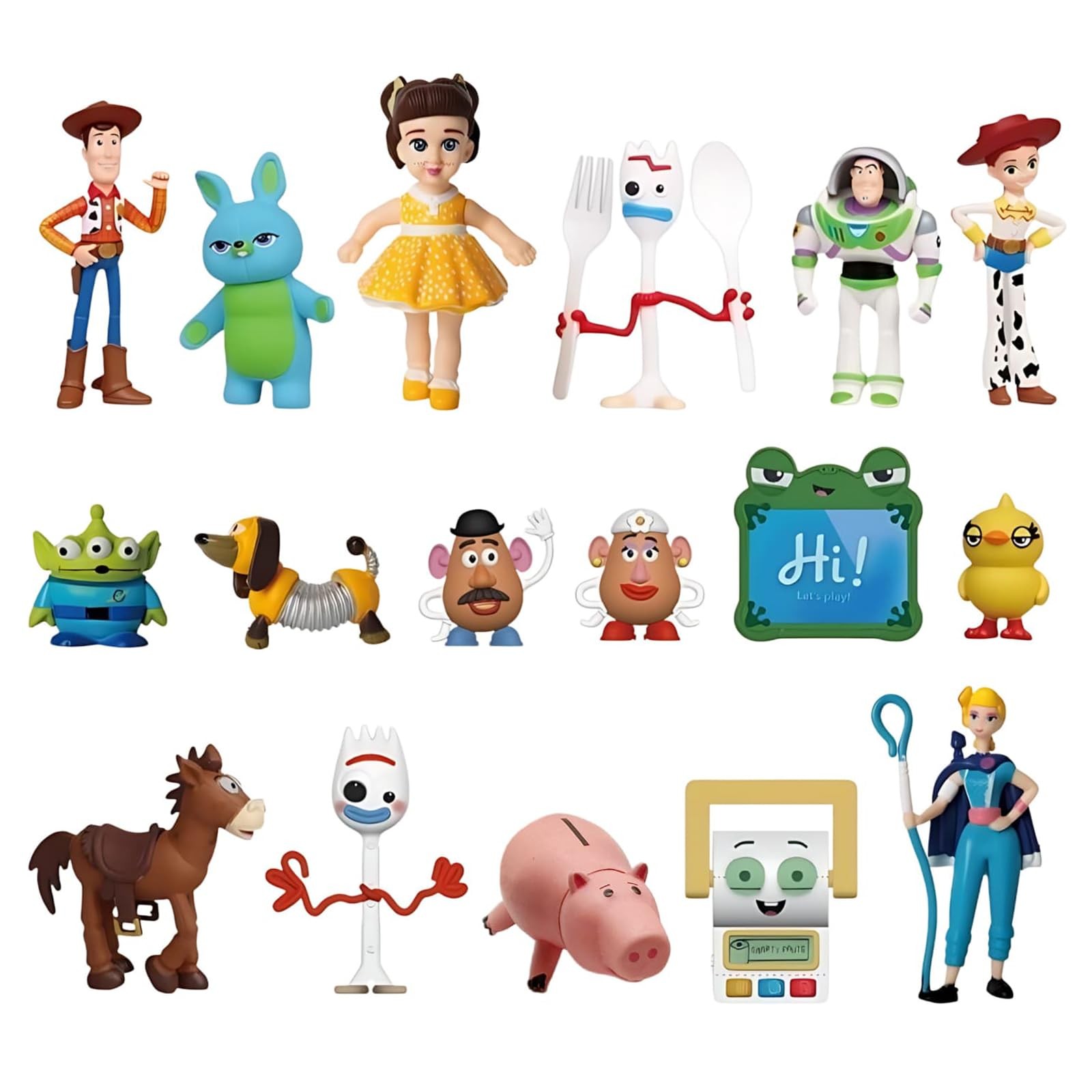 per Toy Theme Story Set di 17 Pezzi Figure dei Cartoni Animati, Figurine Carine Decorazione da Tavolo...